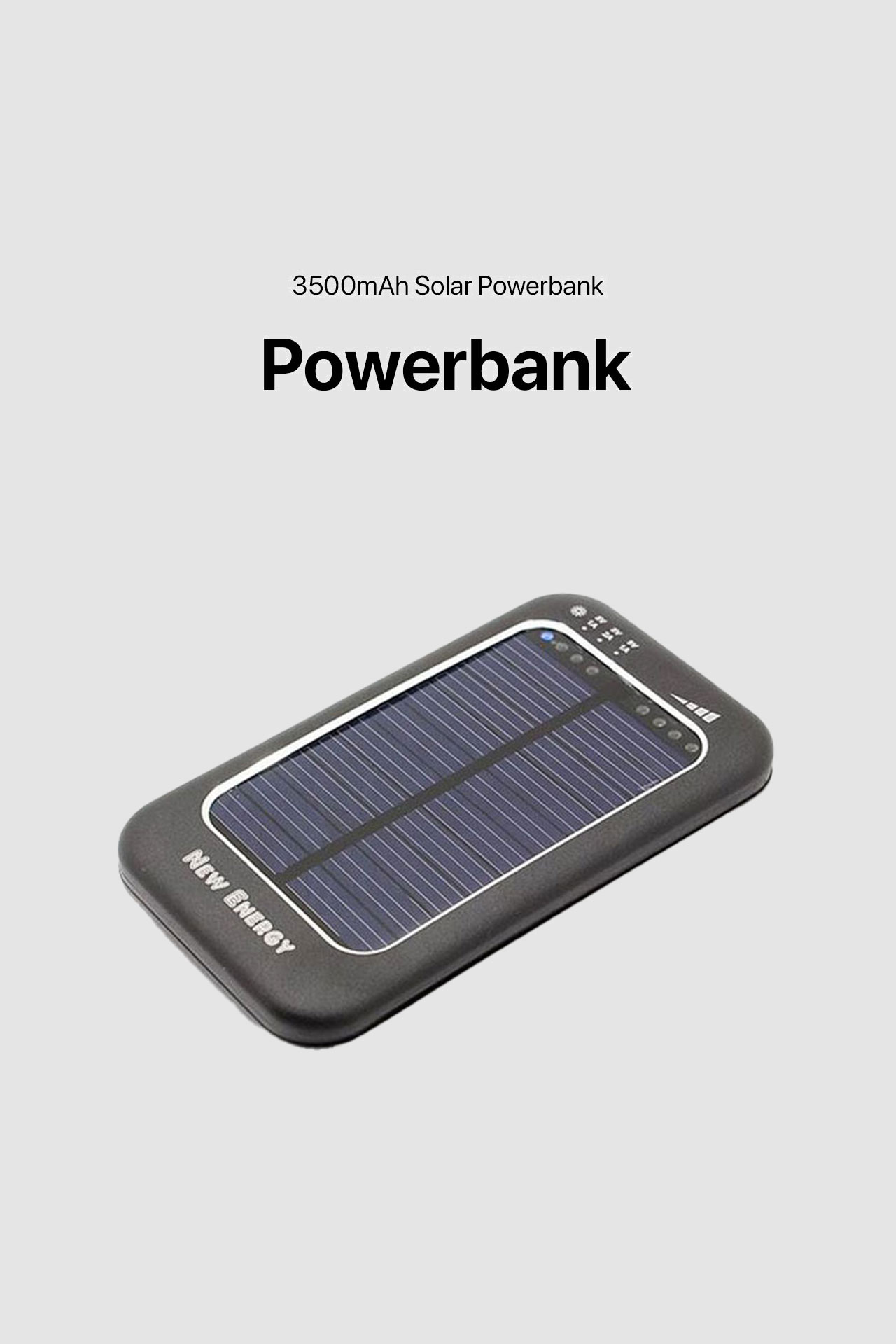3500mAh Solar Powerbank