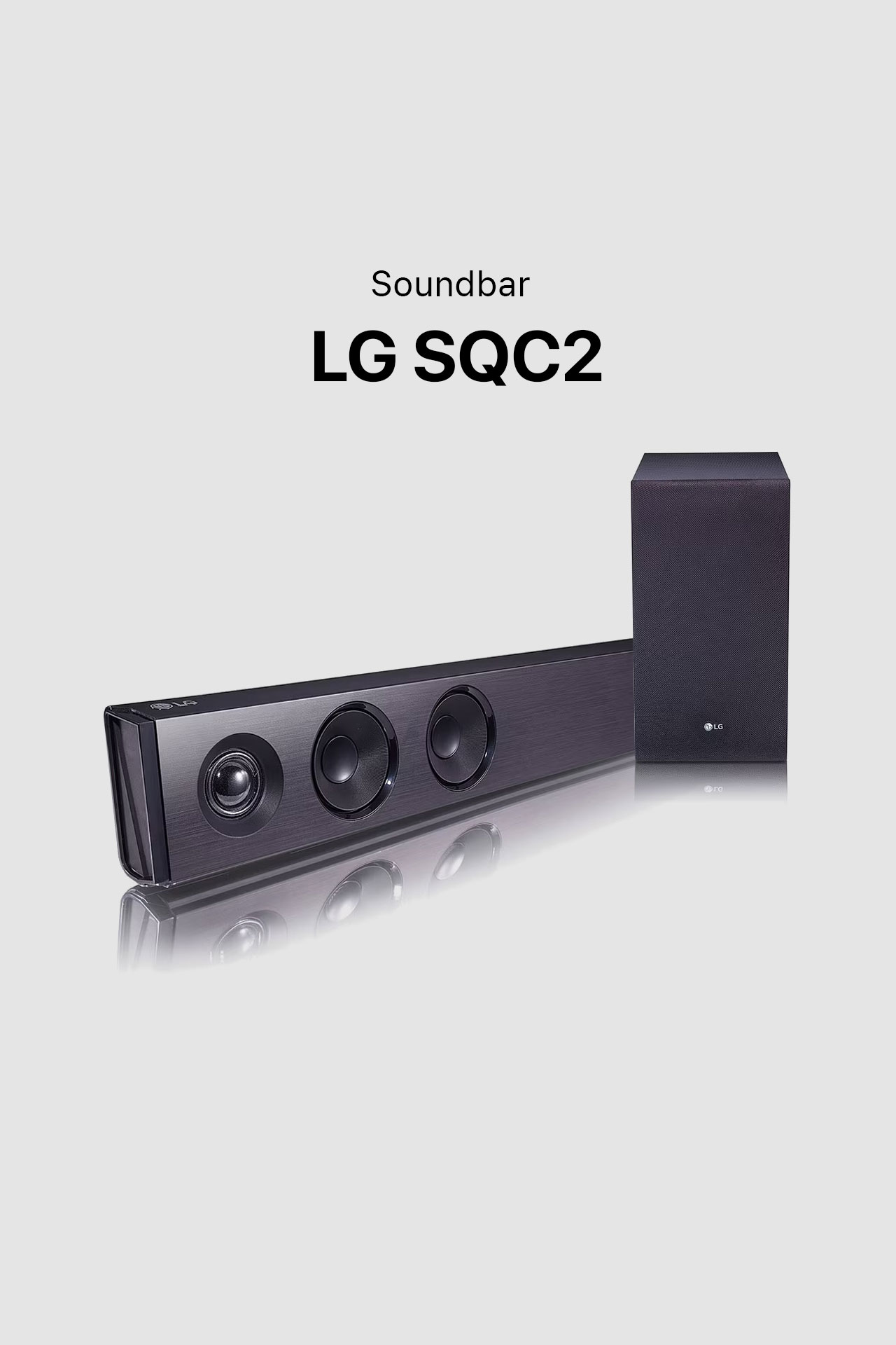 LG SQC2 - 300W - 2.1 - Dolby Digital - Bluetooth