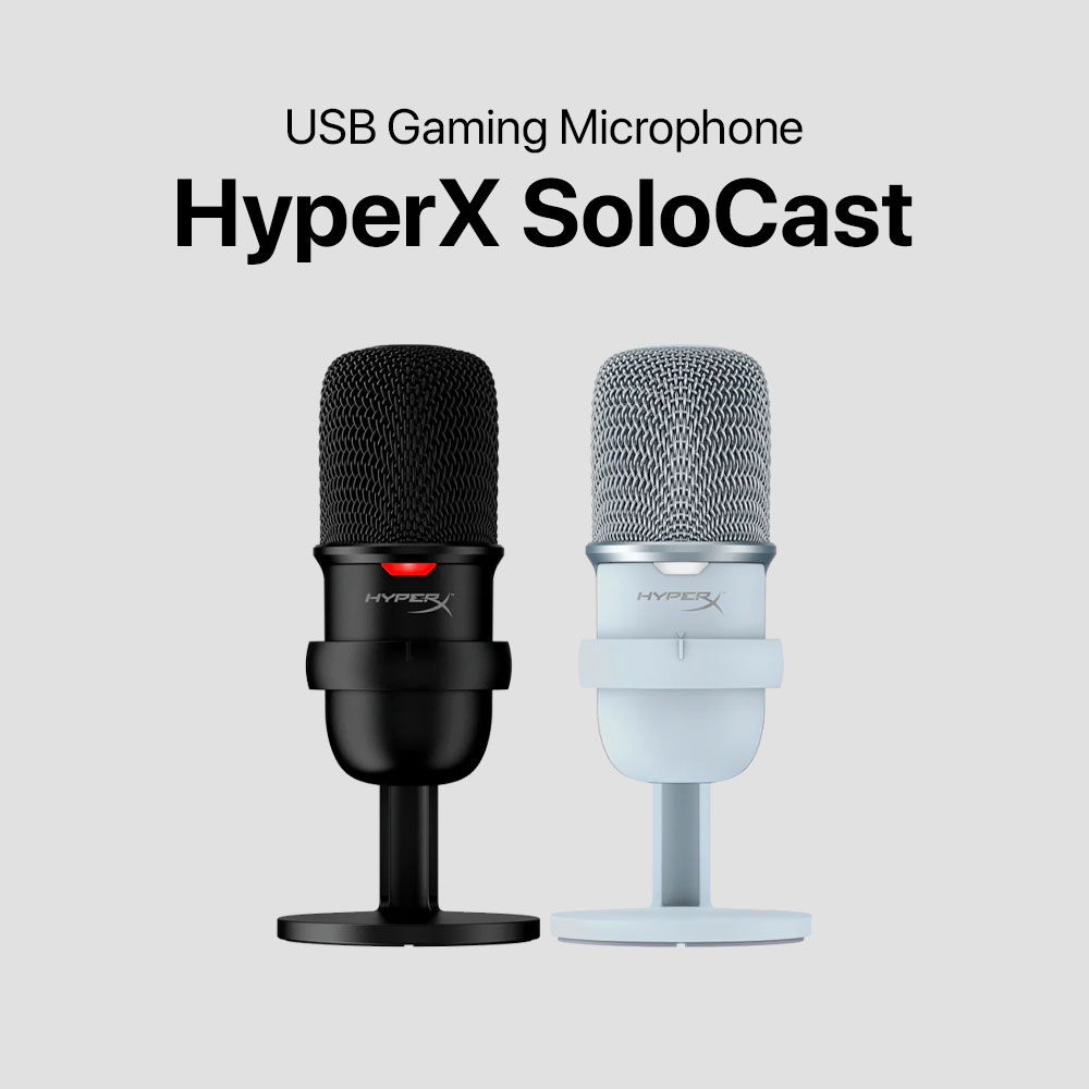 BRAND NEW IN BOX HyperX SoloCast USB Gaming Microphone Black NIB FREE  SHIPPING!