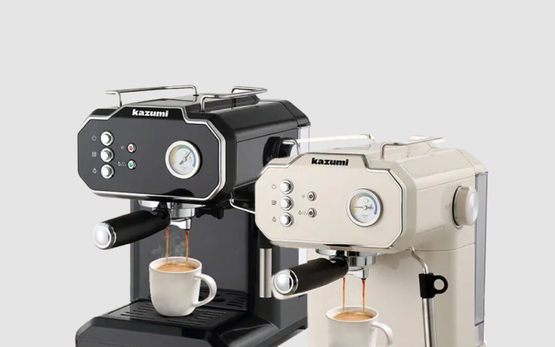 Kazumi KZ-801 BrewMaster 1.8L Retro Espresso Machine with Milk Frother