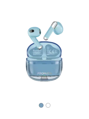 Promate TransPod - High Definition ENC TWS Wireless Earbuds  with IntelliTouch