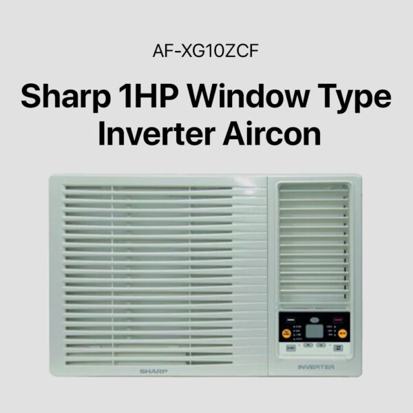 Sharp 1HP Window Type Inverter Aircon (AF-XG10ZCF) | Memoxpress Online