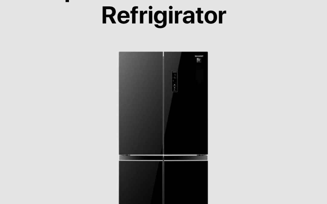 Sharp 16.7 cu. ft. Glass French Door Inverter Refrigerator (SJ-FLG16AVP-BK)