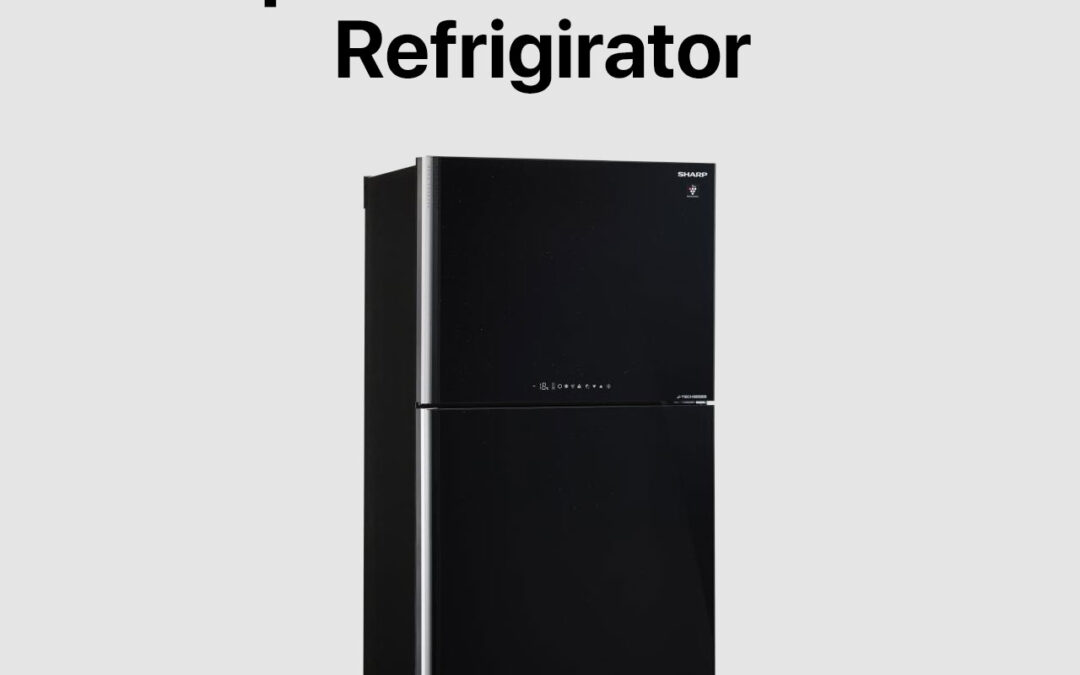 Sharp 15 cu. ft Two-Door No Frost Inverter Refrigerator (SJ-FTG15BVP-BK)