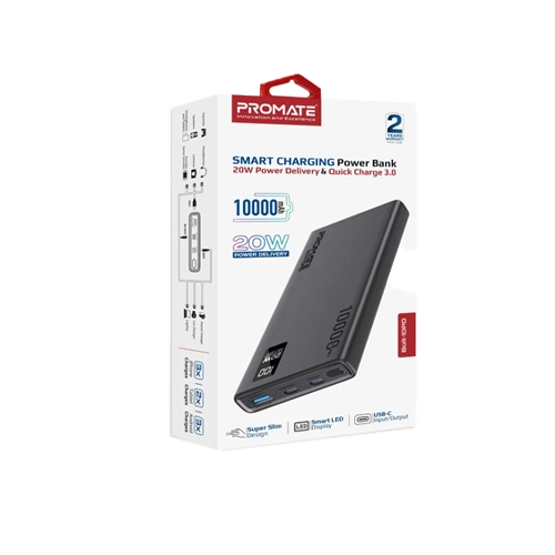 Promate Bolt-10PD Compact Smart Charging Power Bank - Image 3