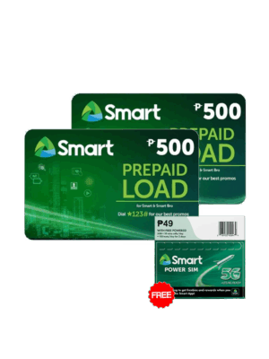 Buy 2 Pcs Smart 500 Load Card with FREE 5G Sim Card