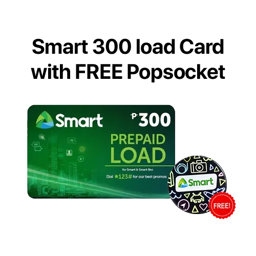 P300 Smart Load Card with FREE Popsocket