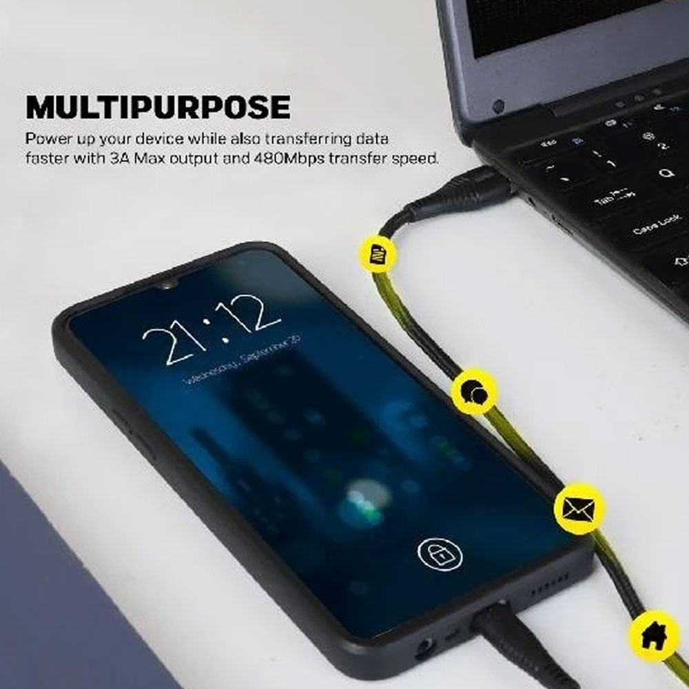 Jaguar Electronics CG53 3.0A 0.5 Meter Fast Charging Data Cable - Image 3