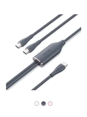 Vention CTMWG USB-C to Dual USB-C Charger