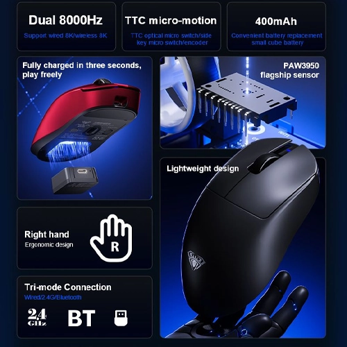 Aula SC900 Wireless Gaming Mouse - Image 2