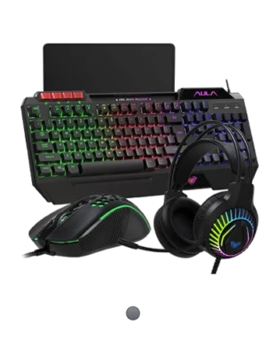 Aula T650 Wired Keyboard, Mouse, Headset, & Mousepad