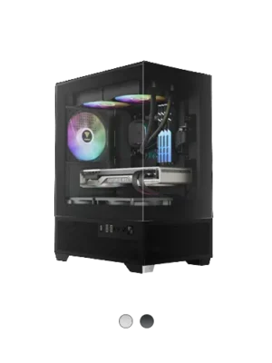 Gamdias AURA GC9M Elite ARGB Cimpact Panoramic ARGB Micro-Tower Case