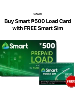 Buy ₱500 Smart Load Card with FREE Smart Sim