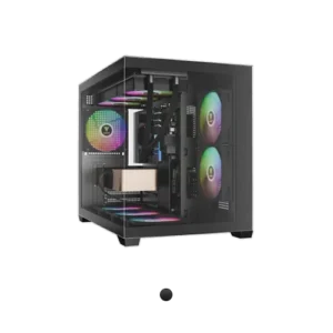 Gamedias AURA GC10M (Black) V2 ARGB Spacious Panoramic ARGB Micro-Tower Case