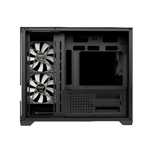 Gamedias AURA GC10M (Black) V2 ARGB Spacious Panoramic ARGB Micro-Tower Case - View 4