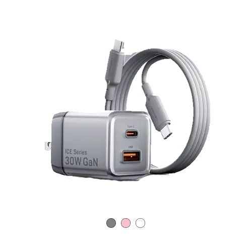 Vention 30W GAN Charger with Cable (TZ-FCEH0-US)