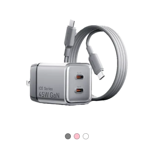 Vention 45W GAN Charger with Cable (TZ-FCFH0-US)