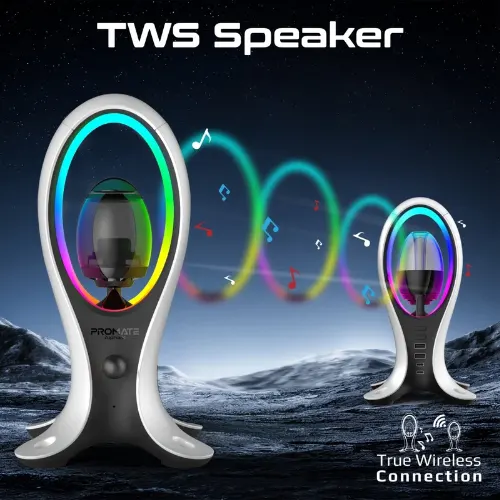 Promate Alpha-X Dynamic High Fidelity Dual Mode RGB Speaker - View 3