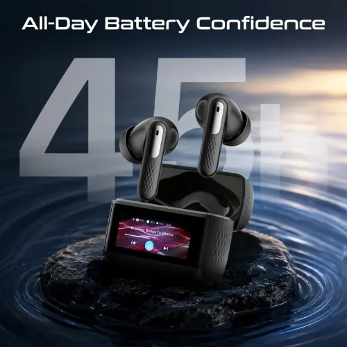 Promate Arix Wireless Earbuds with ANC, ENC & Smart Display - View 2