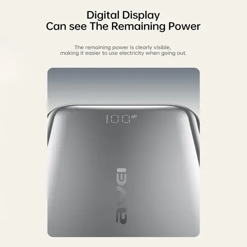 AWEI C04 45W 10,000mAh Powerbank Built-in Cable - View 2