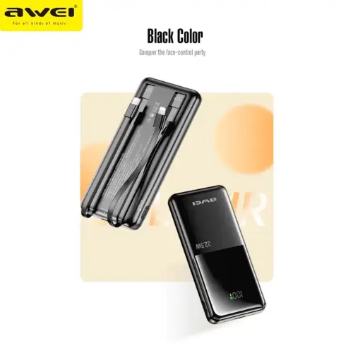 AWEI P76K 22.5W 10,000mAh Powerbank - View 4