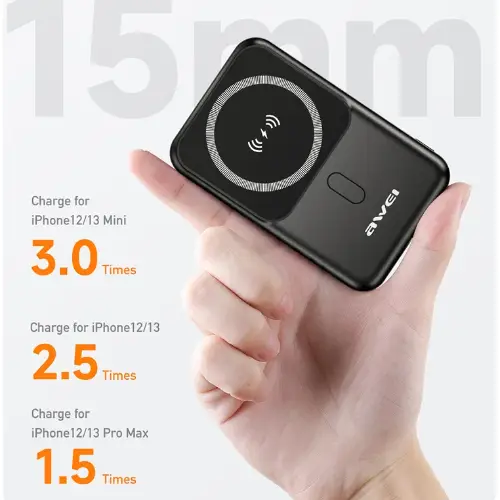 Awei P139K Magnetic Charging Powerbank 10000mAh - View 4