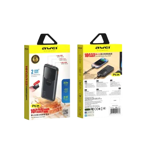Awei P63K 22.5W 10,000MAH Powerbank - View 5