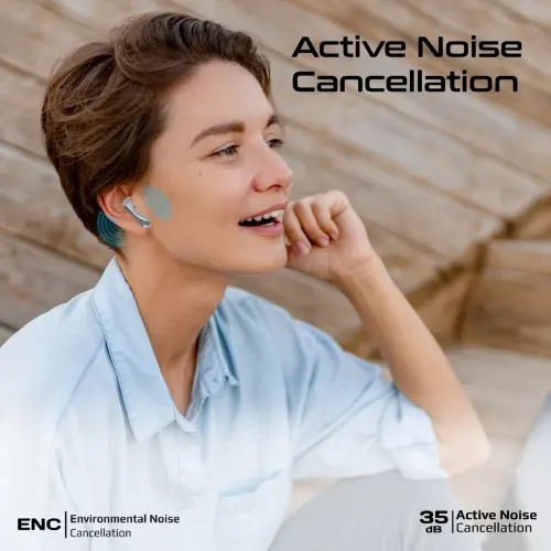 Promate Baton High-Definition Hybrid ANC TWS Earbuds with IntelliTouch - View 3
