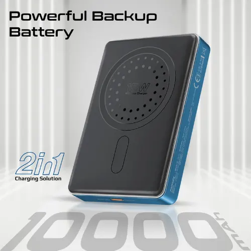 Promate Blade-10 Ultra-Compact Aluminum Crafted MagSafe Compatible Wireless PowerBank - View 3