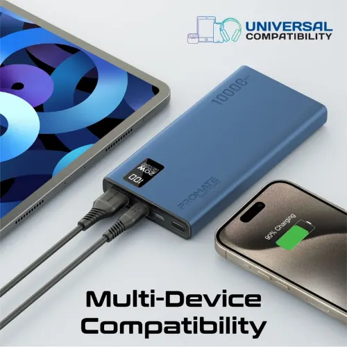 Promate Bolt-10PD Compact Smart Charging Power Bank - View 3