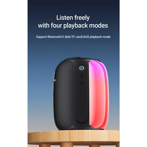 AWEI Y525 10 Watts Bluetooth Speaker Black - View 6