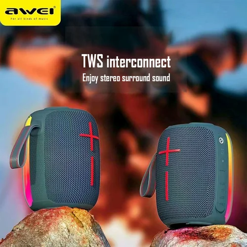 AWEI Y525 10 Watts Bluetooth Speaker Black - View 3