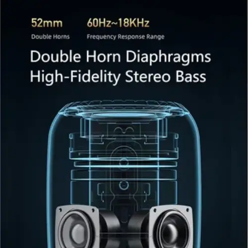 AWEI Y526 6 Watts Bluetooth Speaker Black - View 8