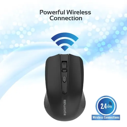 Promate Clix-8 2.4GHz Wireless Ergonomic Optical Mouse - View 2