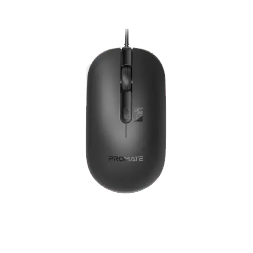 Promate CM-2400 MaxComfort Adjustable DPI Wired Optical Mouse