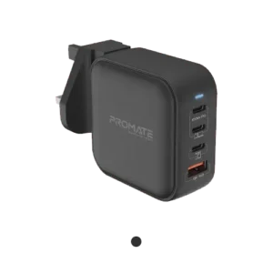 Promate GaNPort4-100PD 100W Power Delivery GaNFast™ Charger with Quick Charge 3.0