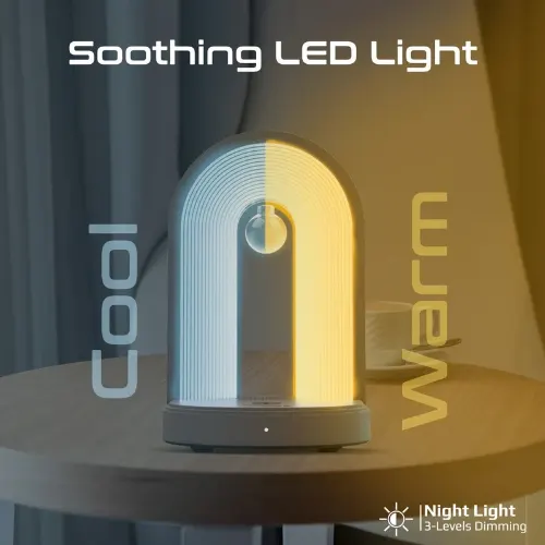 Promate Globe-Qi Multi-Functional LED Lamp Bluetooth Speaker with 15W Wireless Charger - View 3