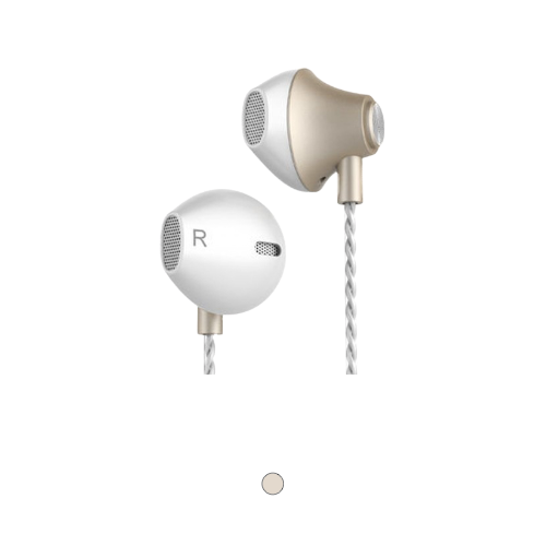 Golf M17 Small Earbuds Sport Wired Stereo Earphone Gold