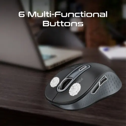Promate Ken Dual Mode Wireless Optical Mouse with BT & RF Connectivity - View 3
