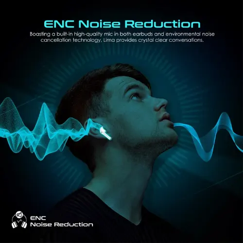 Promate Lima High Definition ENC TWS Wireless Earbuds with IntelliTouch - View 2