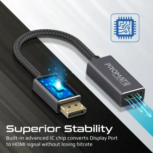 Promate MediaLink-DP 4K@60Hz High Definition DisplayPort to HDMI Adapter - View 4