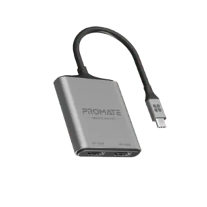 Promate MediaLink-H2 4K High Definition USB-C to Dual HDMI Adapter