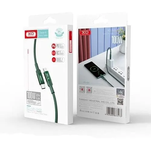 XO NB-Q168 100W Type C to C Fast Charge Cable - View 4