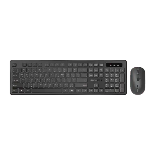 Promate ProCombo-13 Sleek Profile Full-Size Wireless Keyboard and Mouse