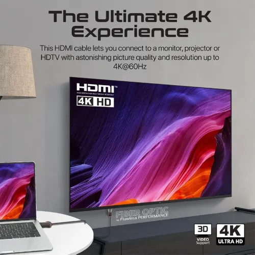 Promate ProLink4K60-15M Unidirectional HD 4K@60Hz HDMI® Audio Video Cable - View 2