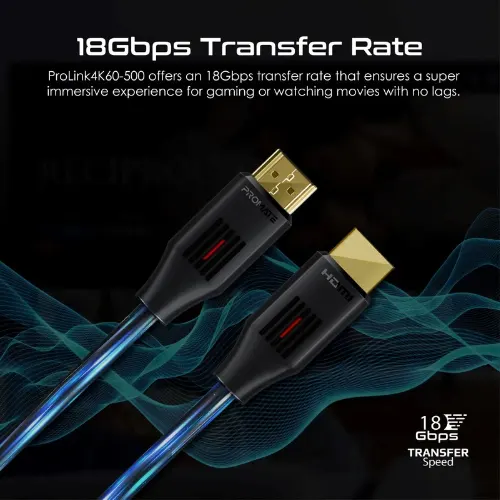 Promate ProLink4K60-500 Ultra-High Definition 4K@60Hz HDMI Audio Video Cable - View 4