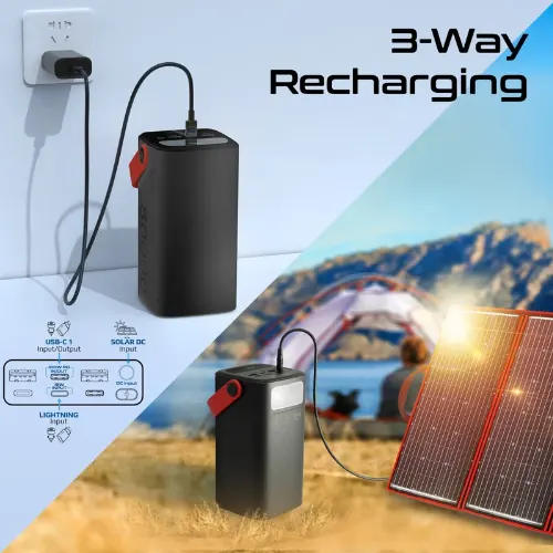 Promate  PowerMine-80Pro 80000mAh High-Capacity 100W Ultra-Fast-Charging Power Pack - View 3