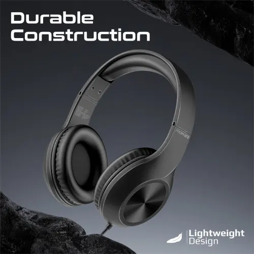Promate Spike Over-Ear High Definition Wired Headset With in-Line Microphone - View 4