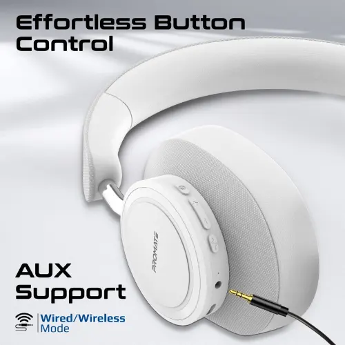Promate Takt High Fidelity Over-Ear Stereo Wireless Headphones - View 4