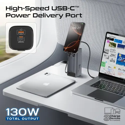 Promate Titan-130RC Ultra Compact 130W Multi-Port Power Bank - View 4